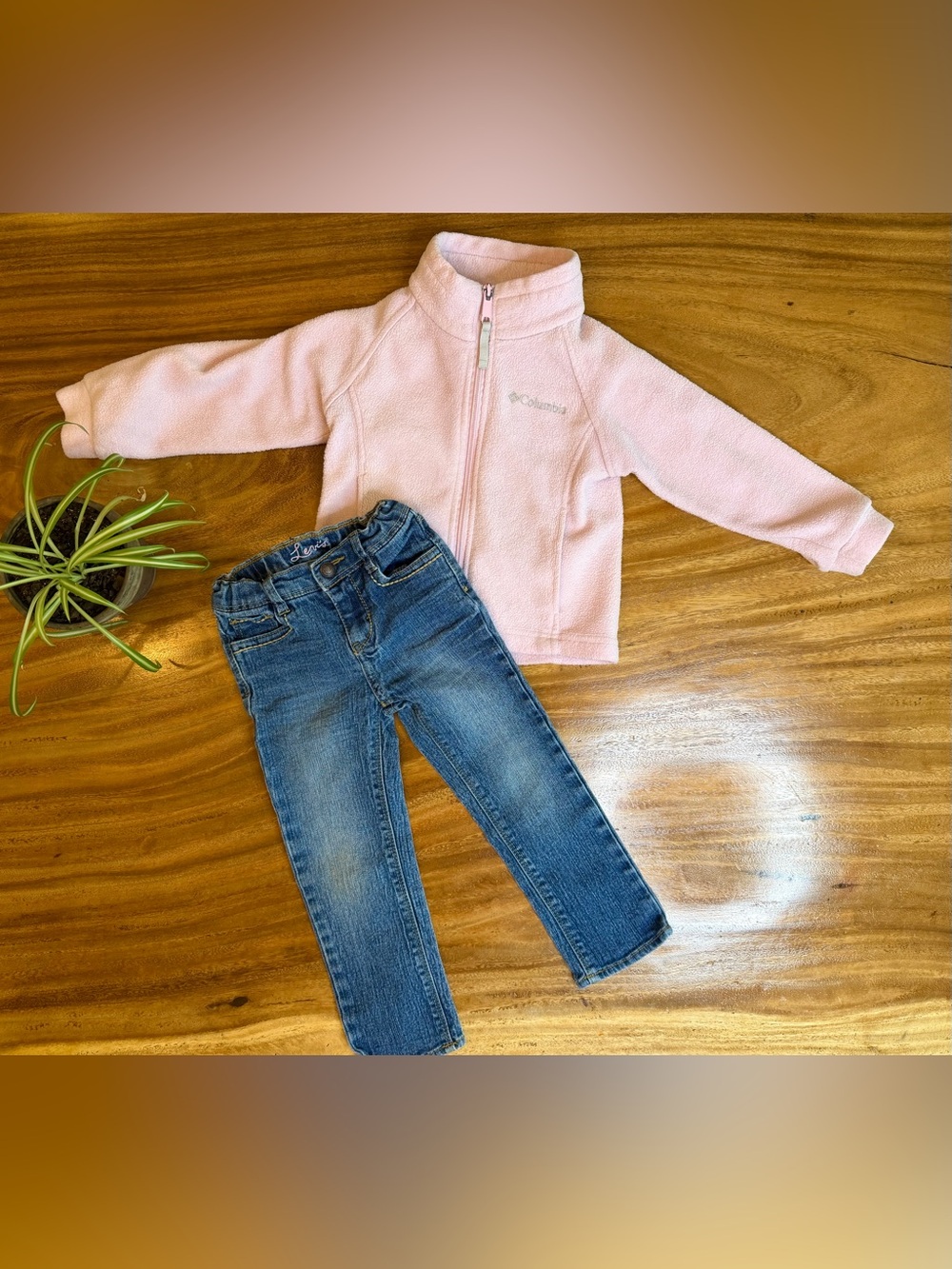 Columbia Fleece + Levi’s Jeans | Girls 2pc Bundle - 3T